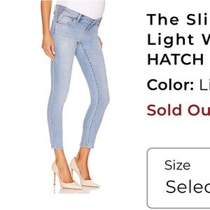 Hatch Women's Skinny Jeans - Light Blue